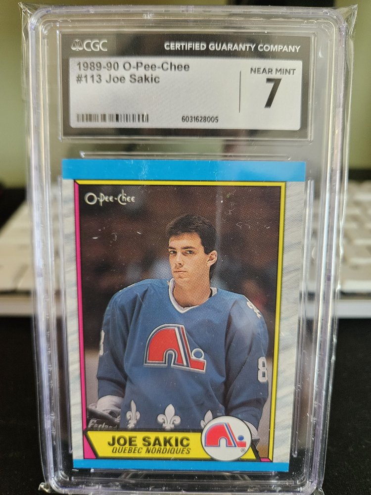 1989-90 O-Pee-Chee #113 Joe Sakic Hockey Card