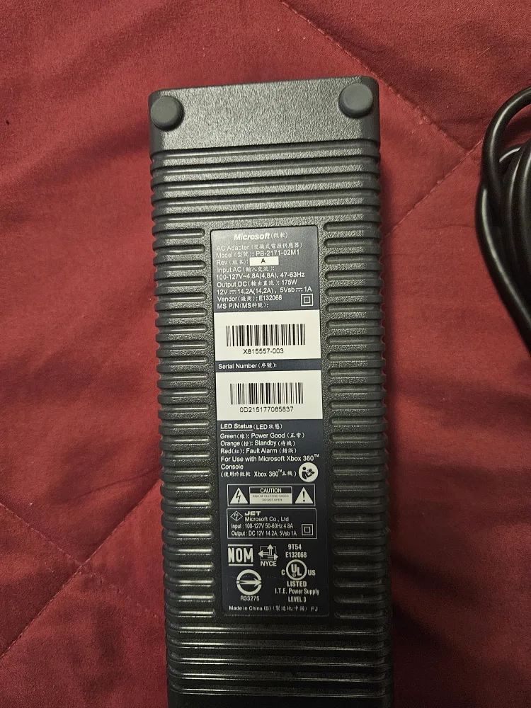 Xbox 360 Power Adapter image indicator(5)