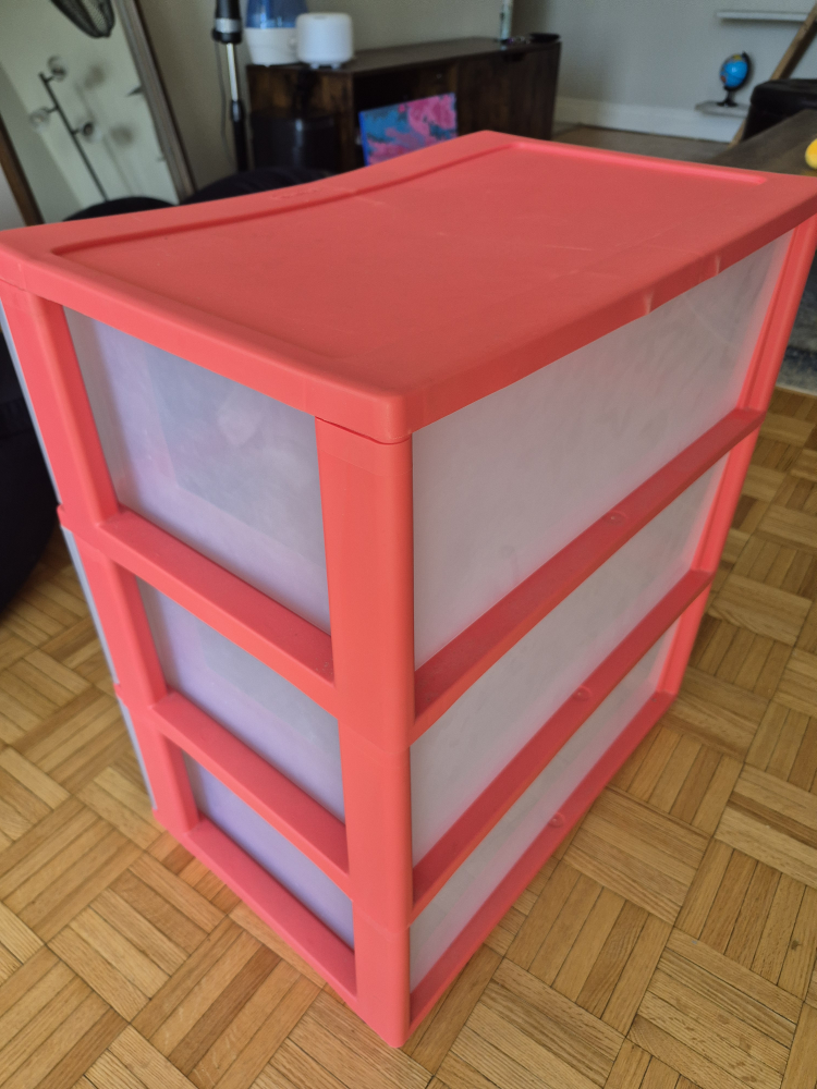 Sterilite 3-Drawer Wide Plastic Drawer - pink - photo 4