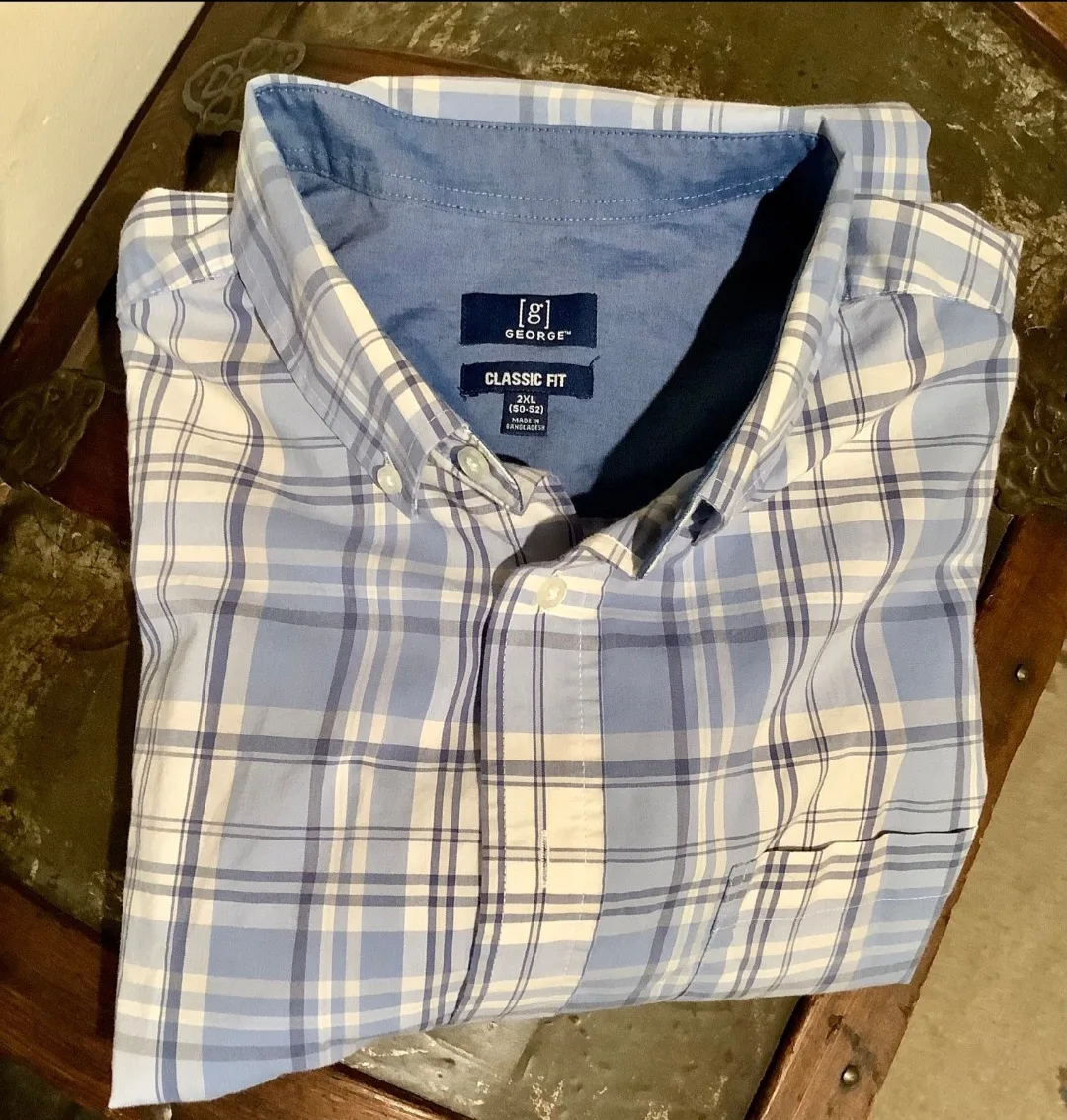 Trio of [g] George Classic Fit Plaid Shirts - 2XL image indicator(4)