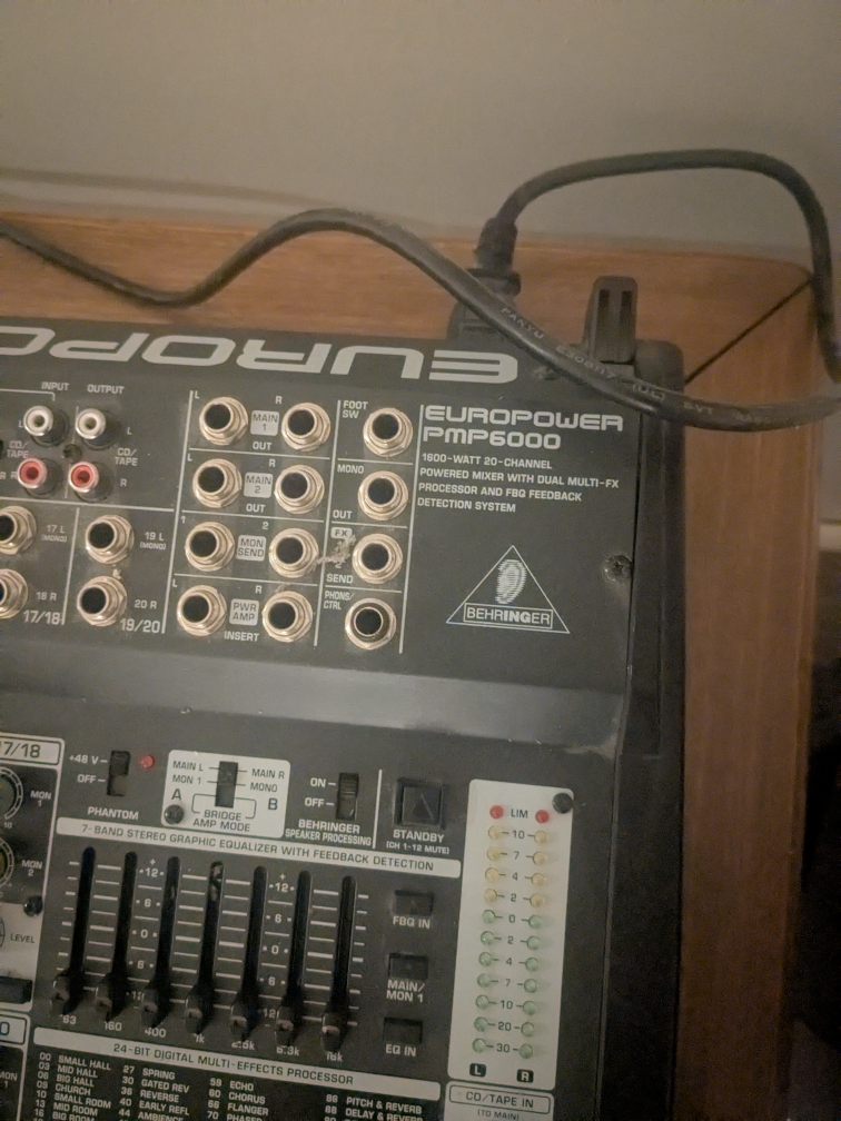 Behringer Europower PMP6000 1600-Watt Mixer - photo 3