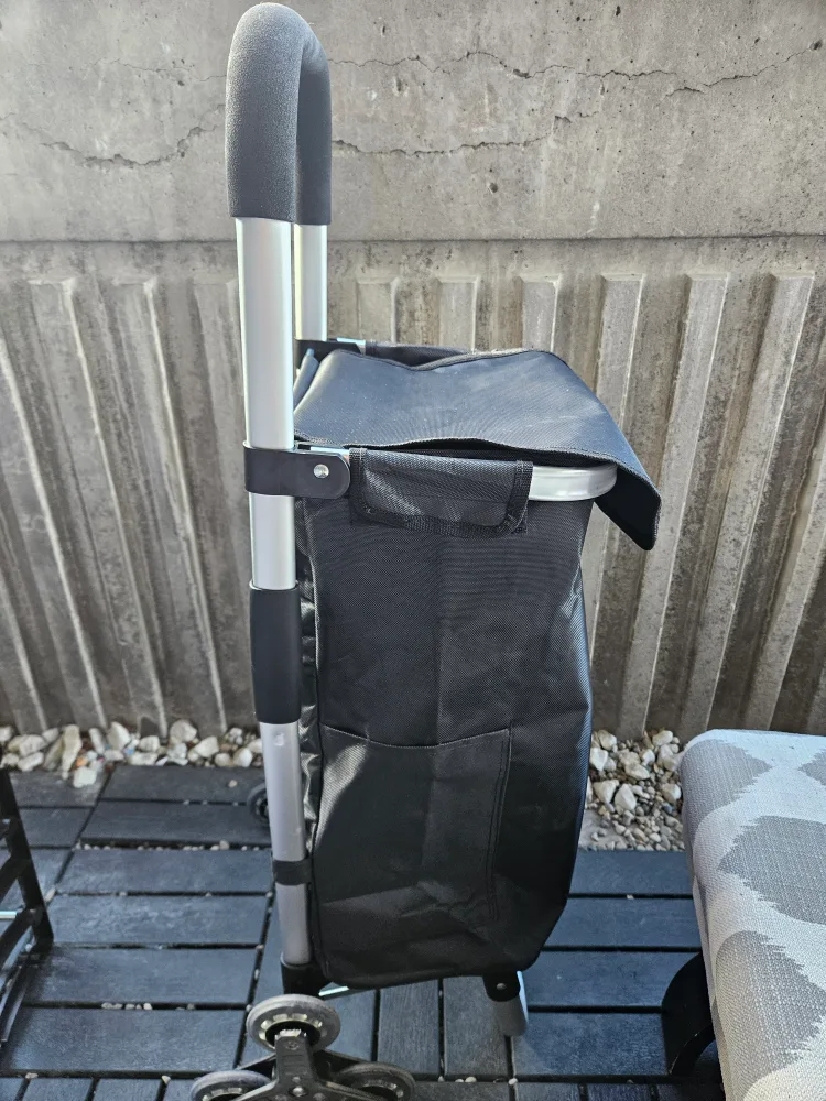 Black Folding Shopping Cart image indicator(6)