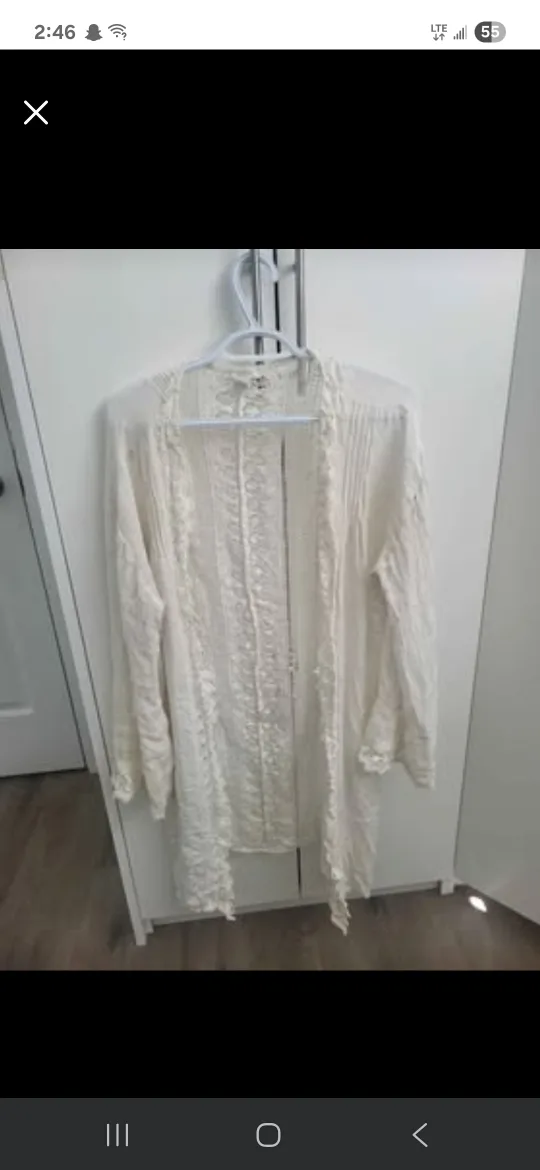 Lace white Cardigan thumbnail