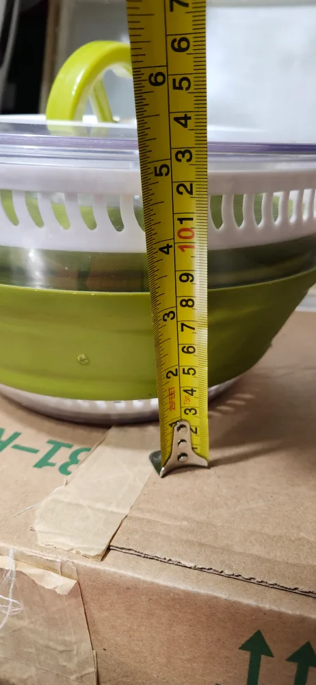 Large Starfrit Salad Spinner - Green & White image indicator(7)