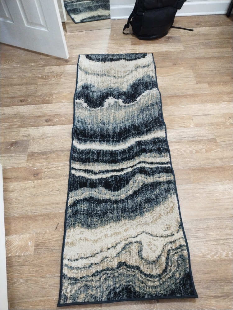 Orian Cascade Indigo Rug 2ft x 6ft