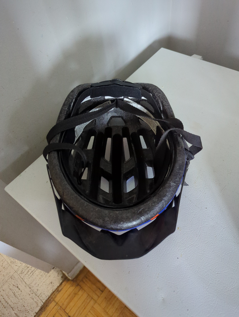 Blue and Orange Kids' adjustable size Bike Helmet - photo 4