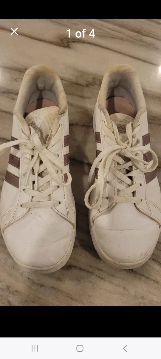 Adidas Grand Court White/Rose Gold Shoes - US 4 thumbnail