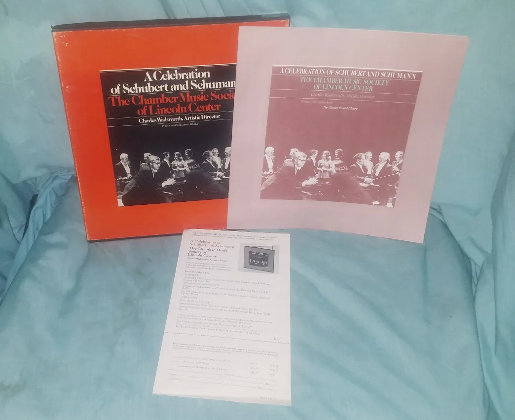 Chamber Music Society Schubert and Schumann 4 Classical LPs image indicator(2)
