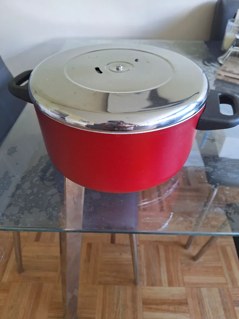 Prestige 24 cms Red Stock Pot with Lid thumbnail