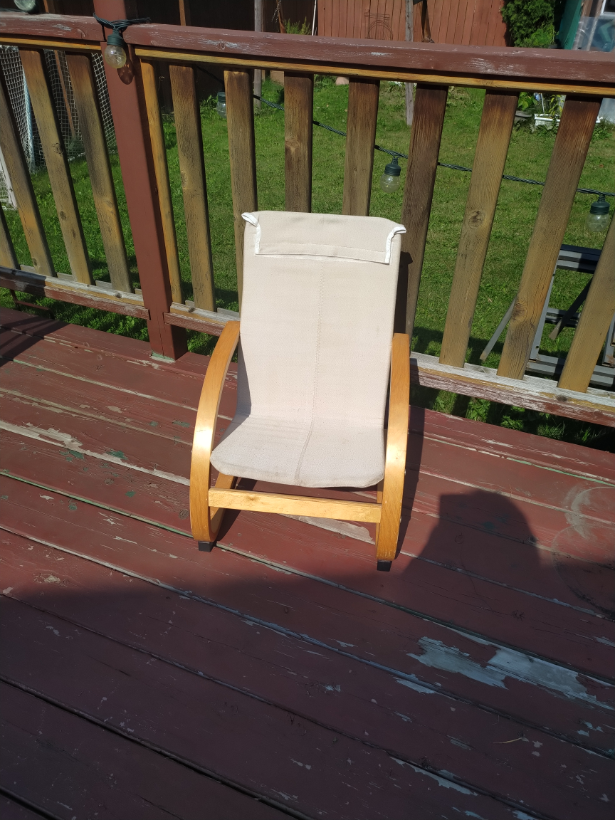IKEA POÄNG Rocking Chair - Birch Veneer, Almås Beige