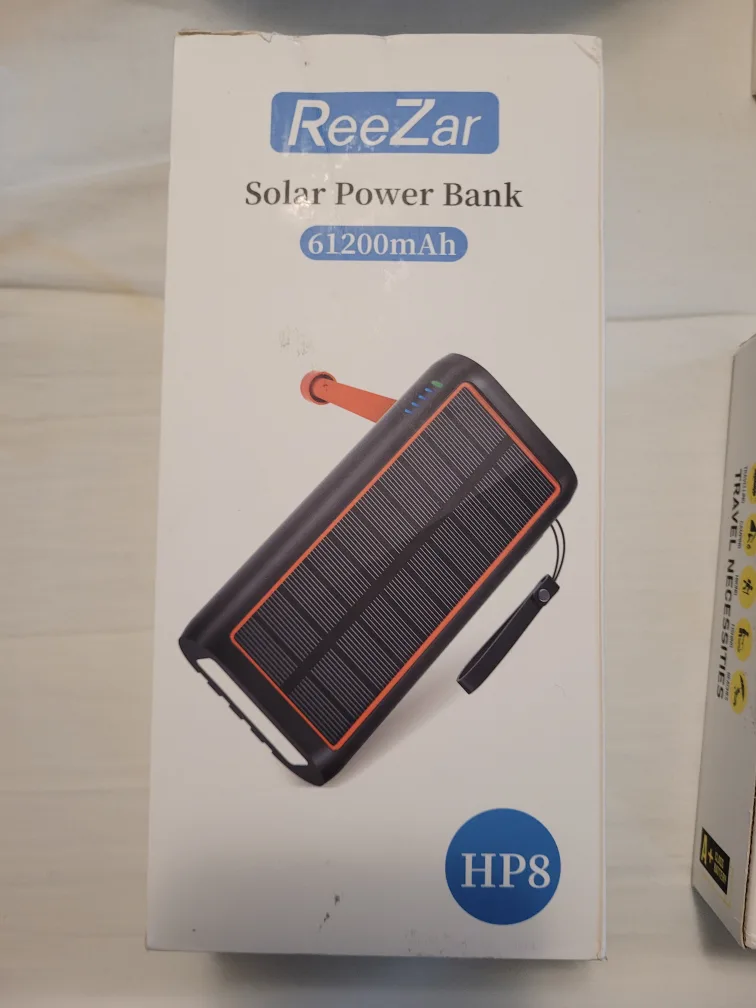 ReeZar Solar Power Bank 61200mAh HP8 thumbnail