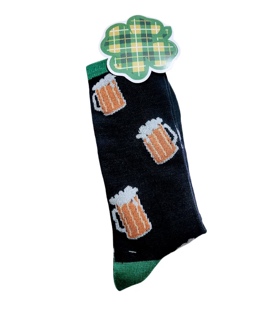 Beer Mug and Clover Leaf St Pattysocks Socks thumbnail