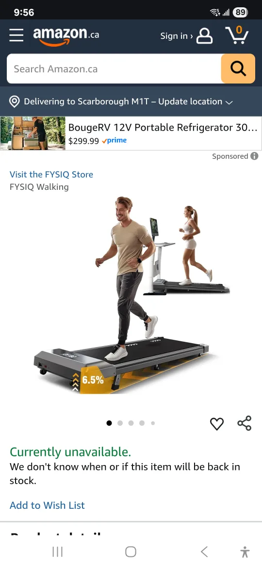 FYSIQ Walking Pad Treadmill thumbnail