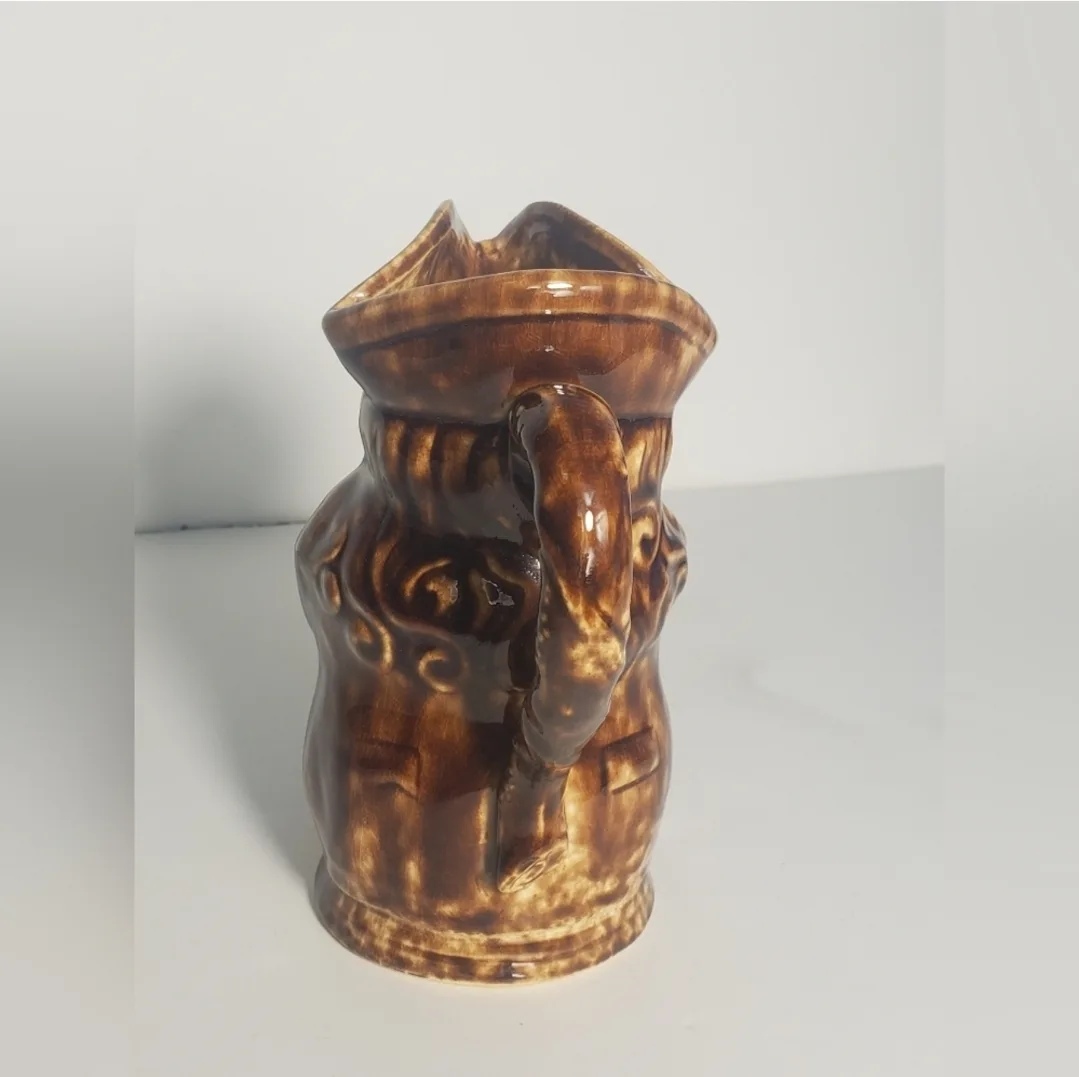 Antique Rouse Rockingham Bennington Pottery Toby Jug image indicator(6)