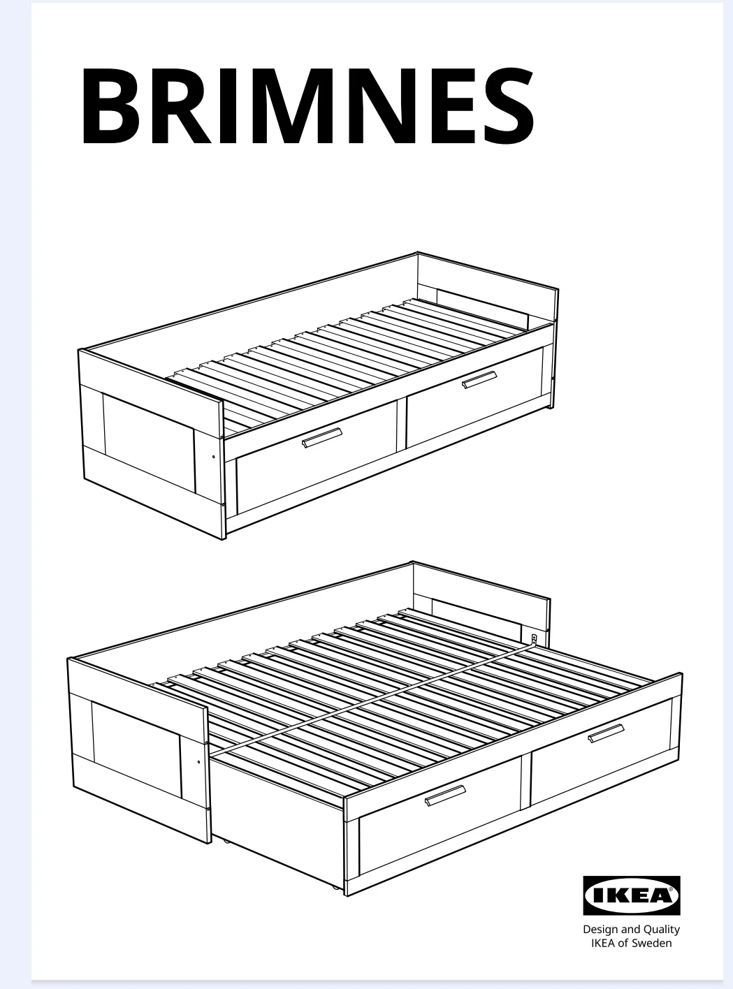 IKEA Brimnes Daybed with Drawers - White image indicator(2)