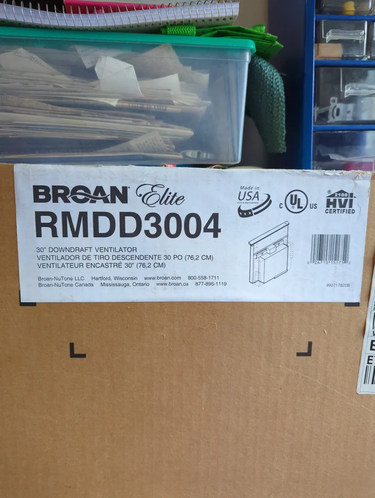 Broan Elite RMDD3004 Downdraft Ventilator - 30 inch thumbnail