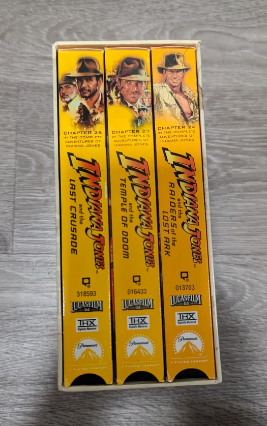 Indiana Jones Trilogy VHS Box Set thumbnail