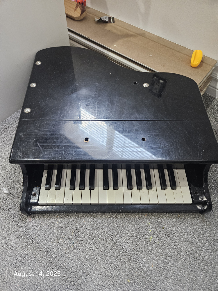 Vintage Black Toy Piano - photo 2