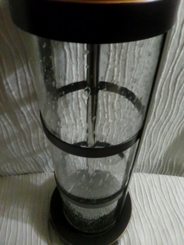Glass and Metal Table Lamp - photo 4