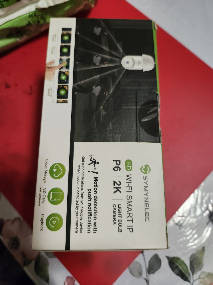New Symynelec P6 2K WiFi Smart IP Light Bulb Camera - photo 3