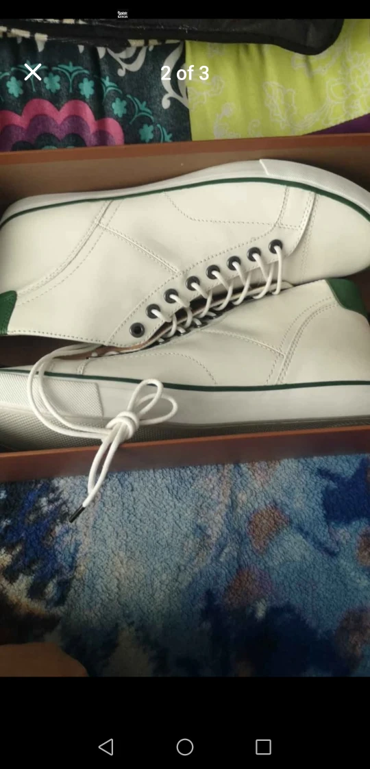 Coach Pete Hi Top White/Grass Shoes - Size 12D - photo 2