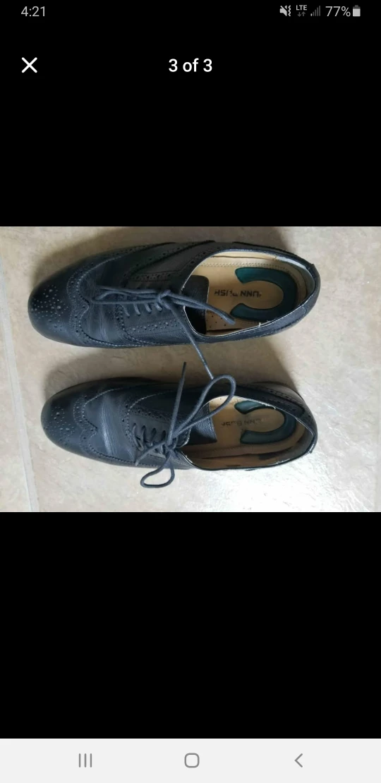 lNun Bush brand Black Leather Dress Shoes - photo 3