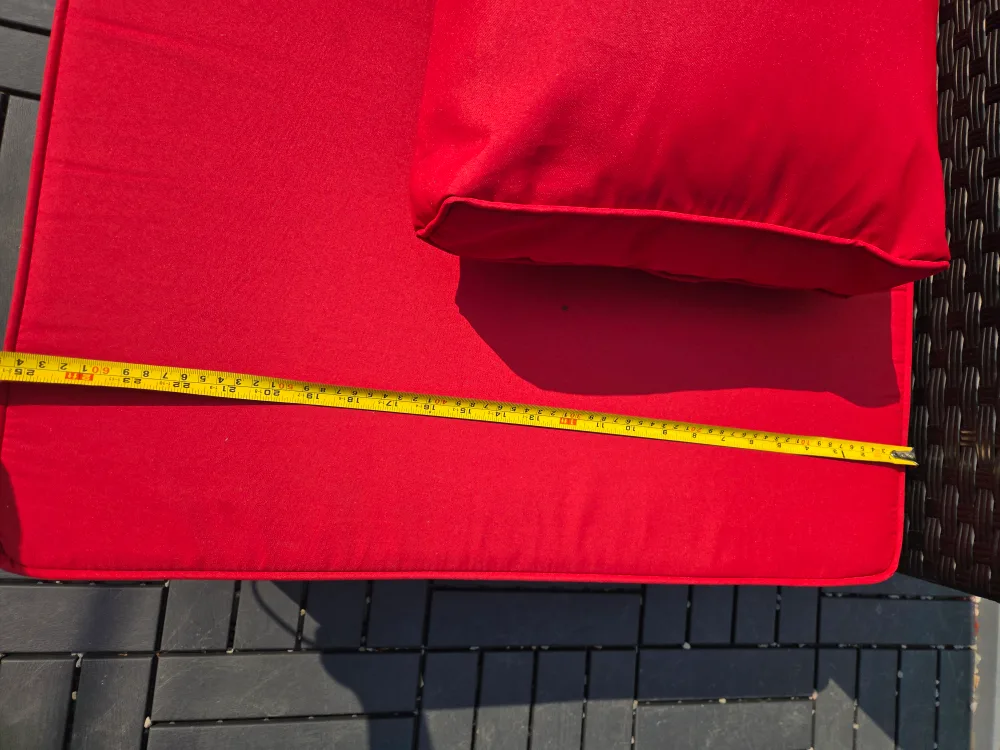 Outdoor Patio Chair with red cushion image indicator(6)