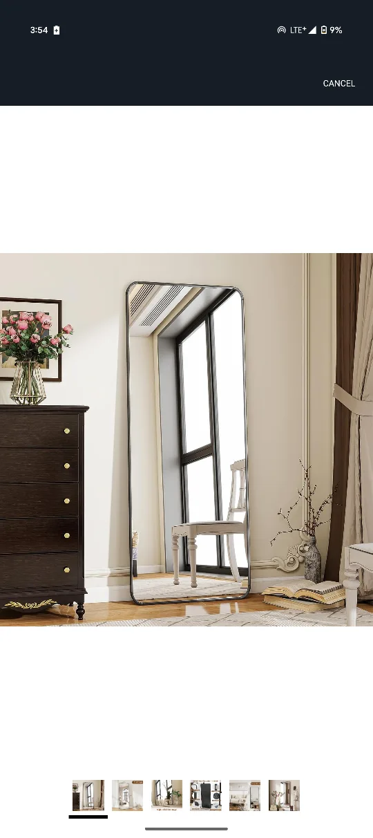 BEAUTYPEAK Full Length Mirror 21x56 inch thumbnail