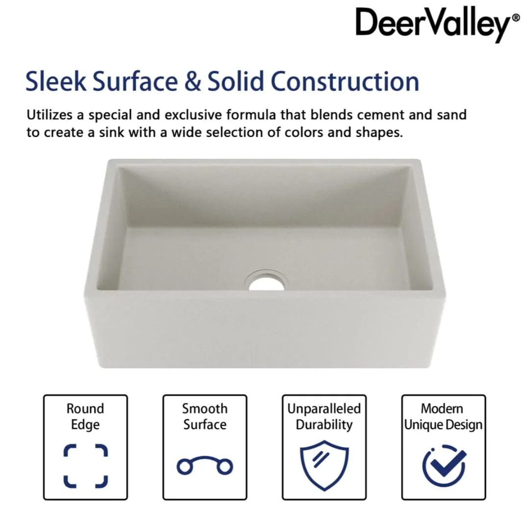 DeerValley Farmhouse Kitchen Sink 30 inch thumbnail