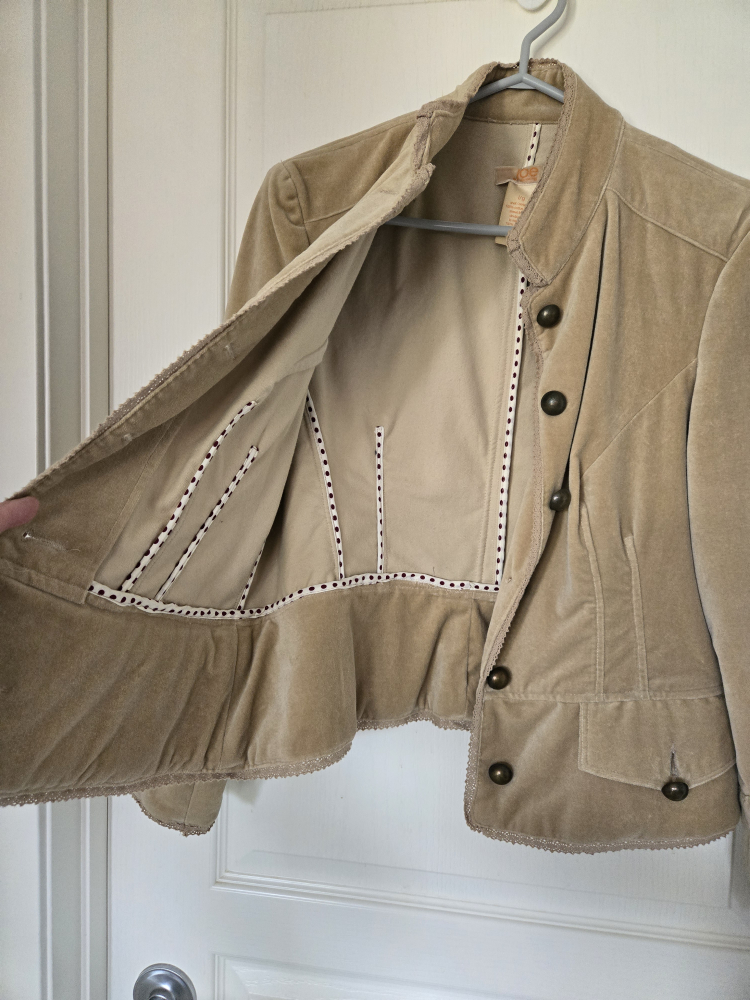 Joe Fresh Velvet Jacket - Size L - photo 3