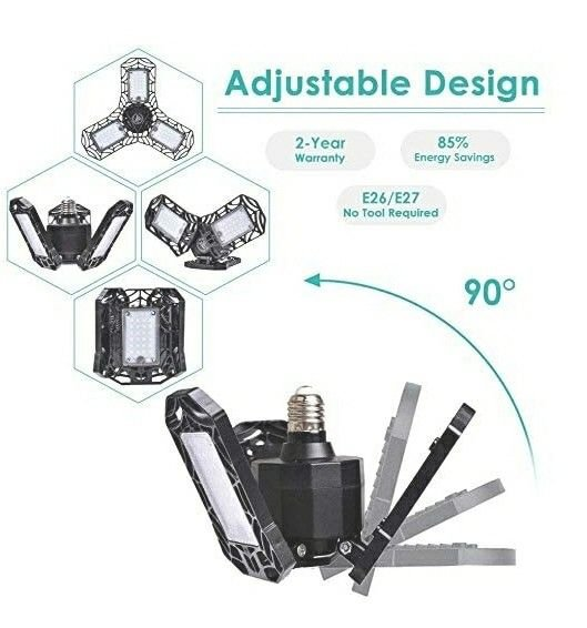 LED Garage Cabinets Lights, AYSEMO Deformable LED Light Bulb - photo 3