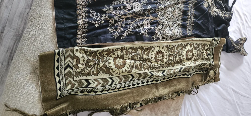 Light Green Embroidered Shalwar Kameez image indicator(10)