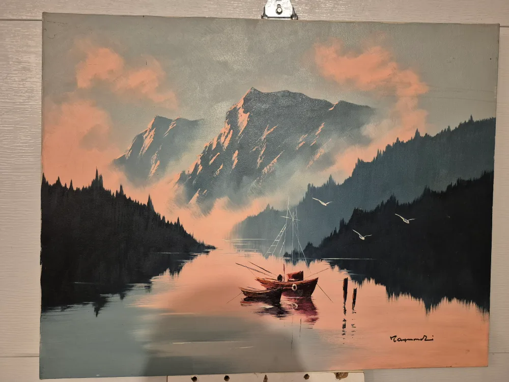 Oil painting, unknown artist. thumbnail