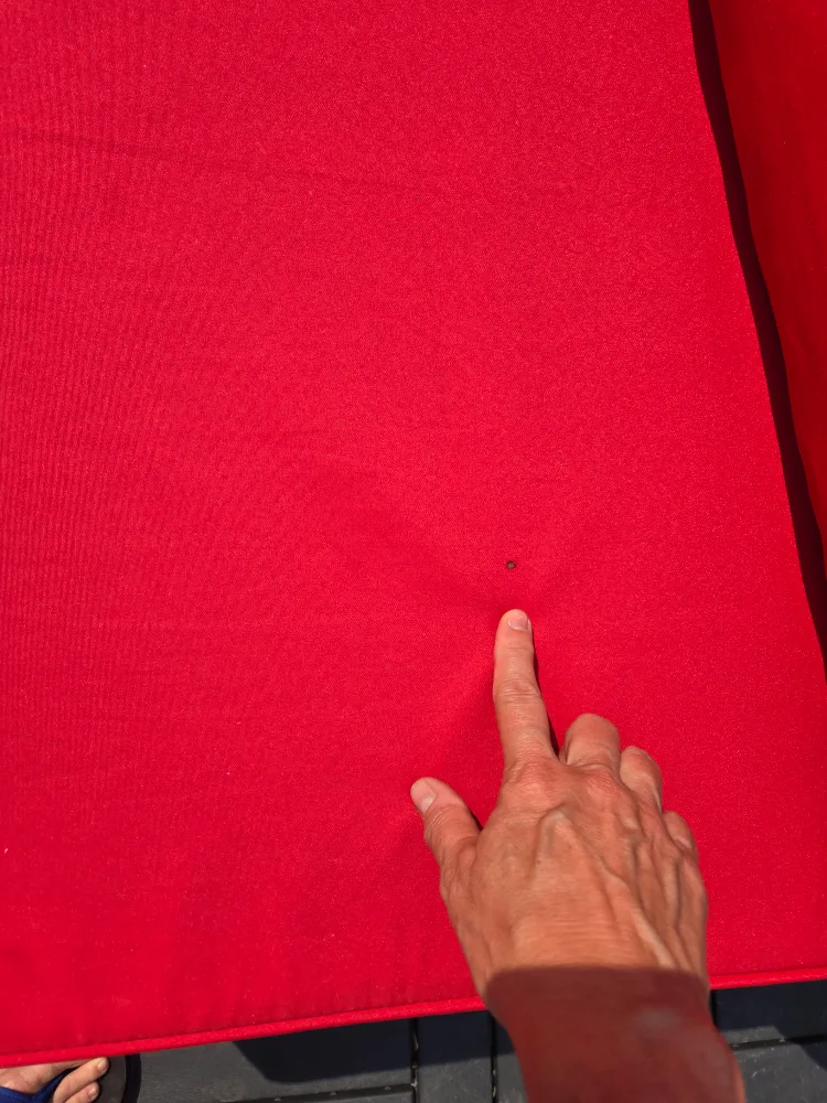 Outdoor Patio Chair with red cushion image indicator(8)