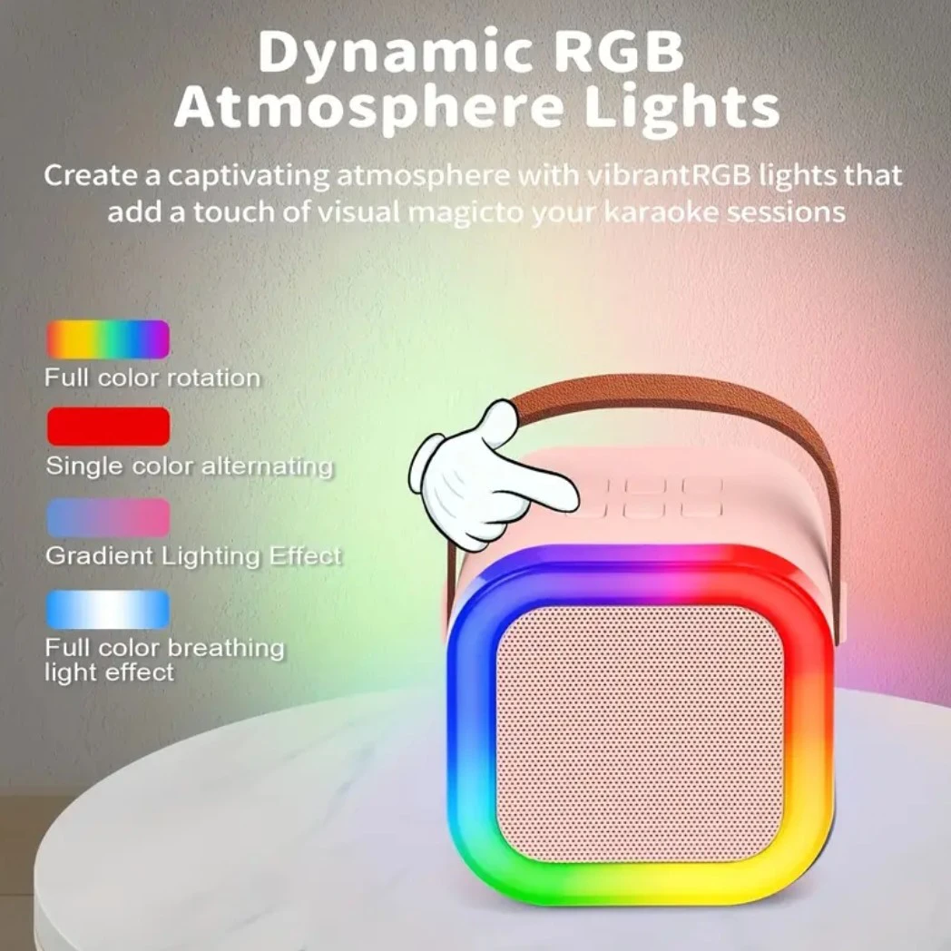 Blue Karaoke Mini Set - 2 Microphones With Speaker - photo 5