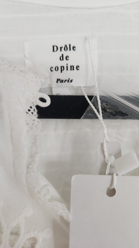 Drole de Copine Paris White Floral Blouse