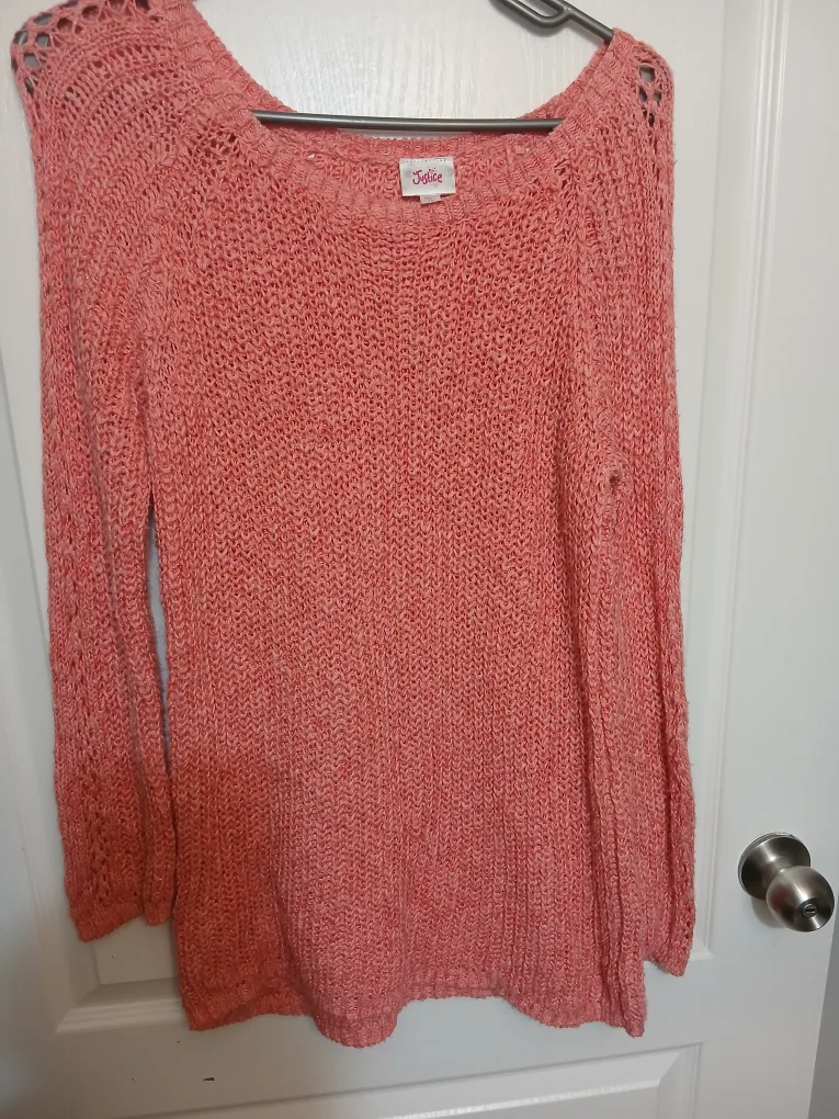 Justice Coral Knit Sweater - Size 18 thumbnail