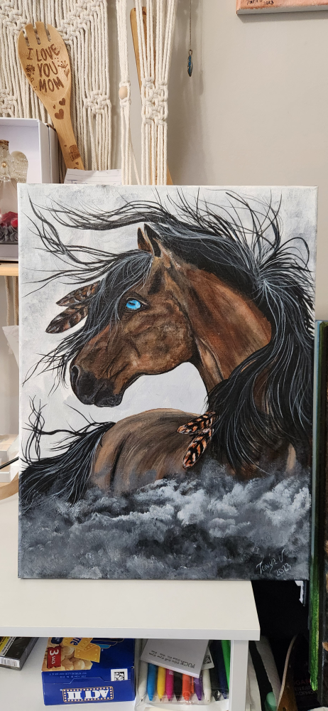 Horse Painting on Canvas