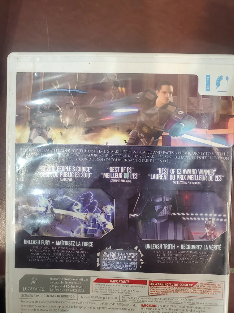 Star Wars The Force Unleashed II - Wii Game image indicator(2)