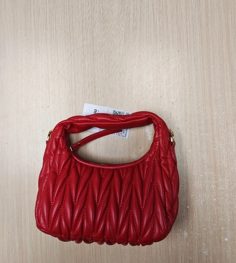 **NEW**Miu Miu Matelassé Leather Mini Bag - Red image indicator(2)