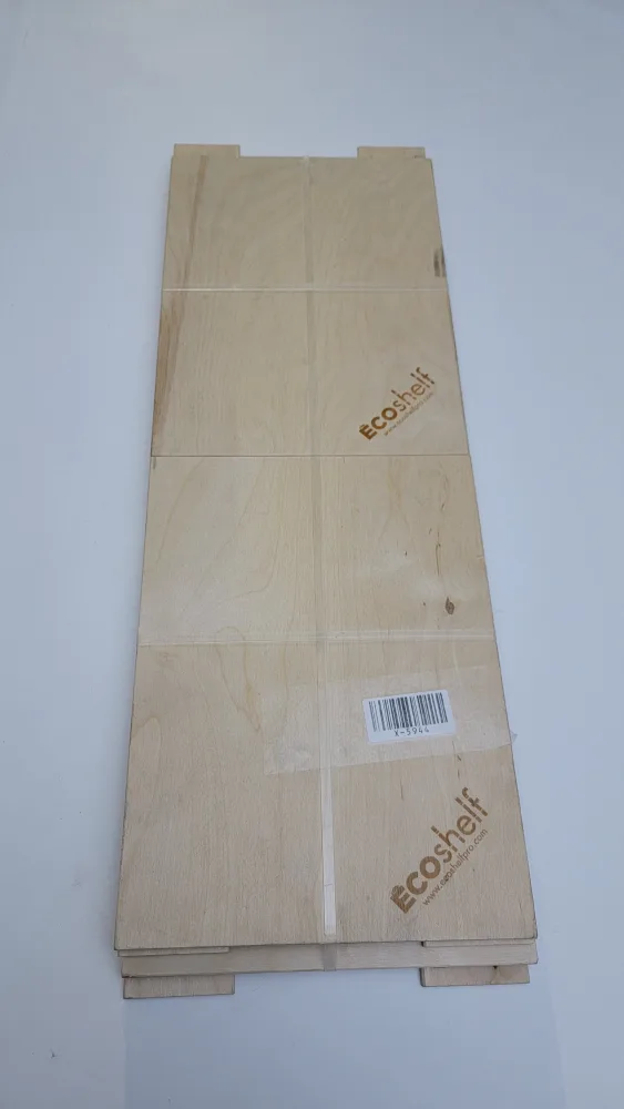 ECOshelf Adjustable Locker Organizer – Heavy-Duty Wood Shelf image indicator(2)