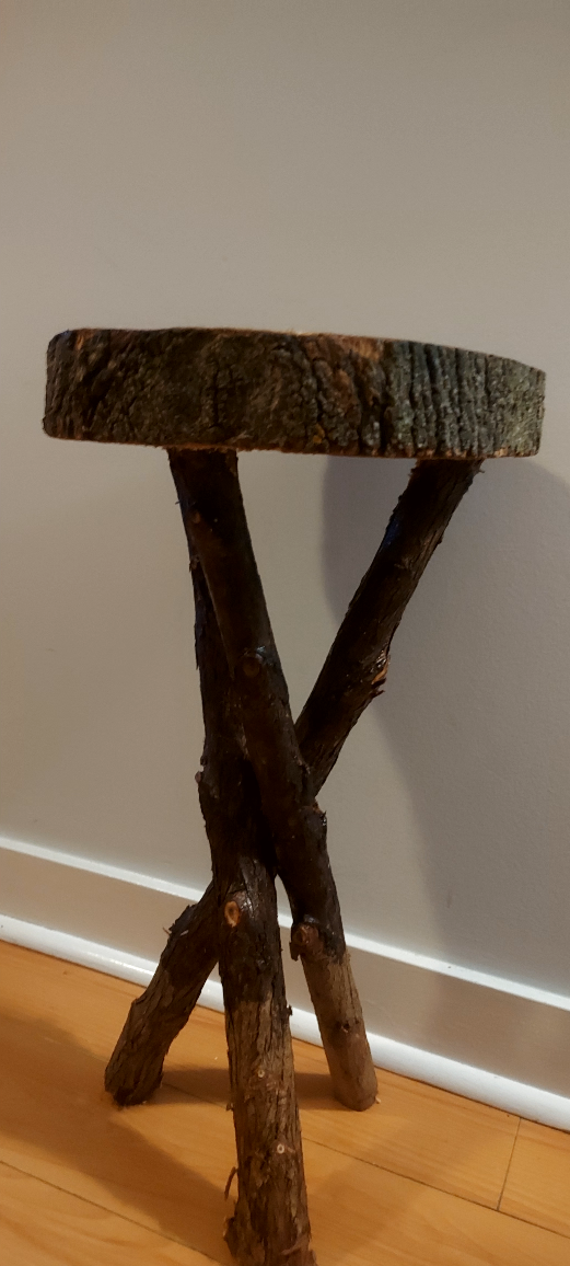Handmade Wood Slice Side Table 11×59 inch - photo 2