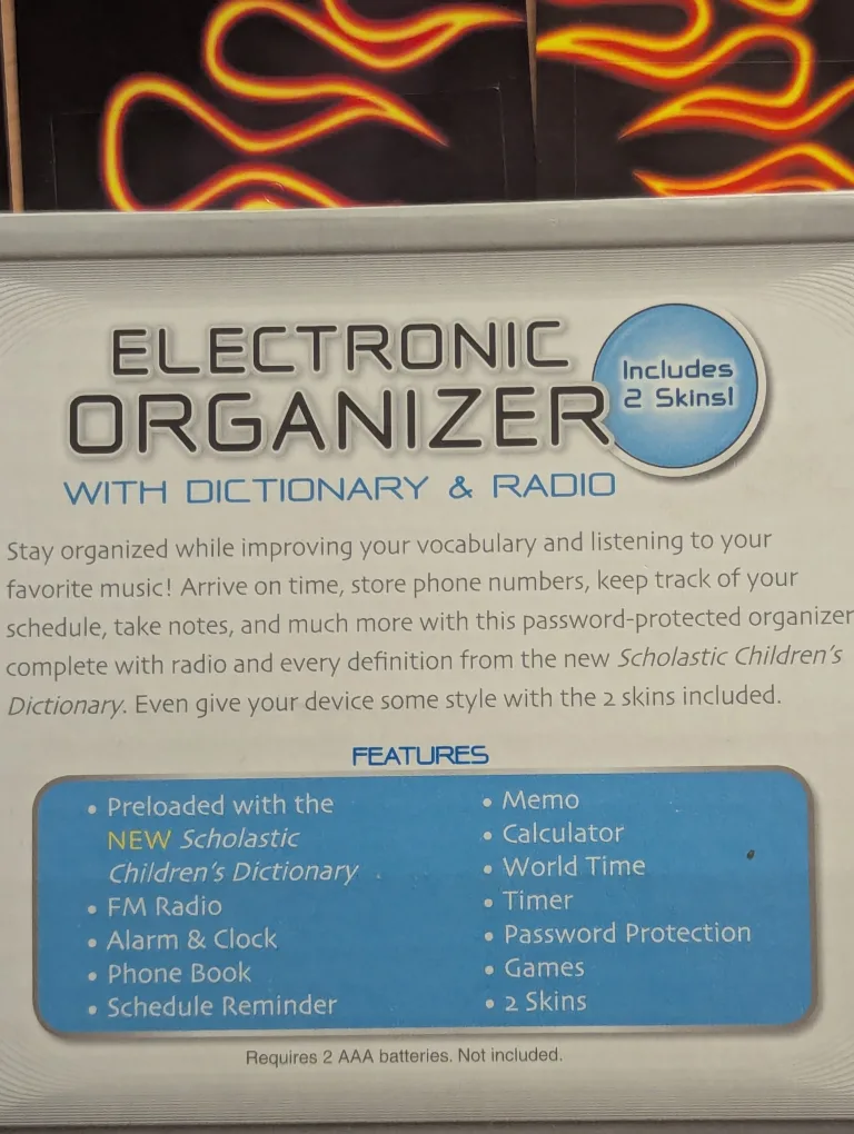 NEW old stock 2010 - old school technology Scholastic Organizer image indicator(6)