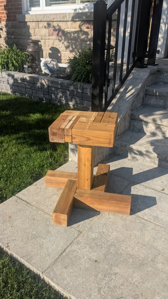 Handmade Wooden Side Table image indicator(2)