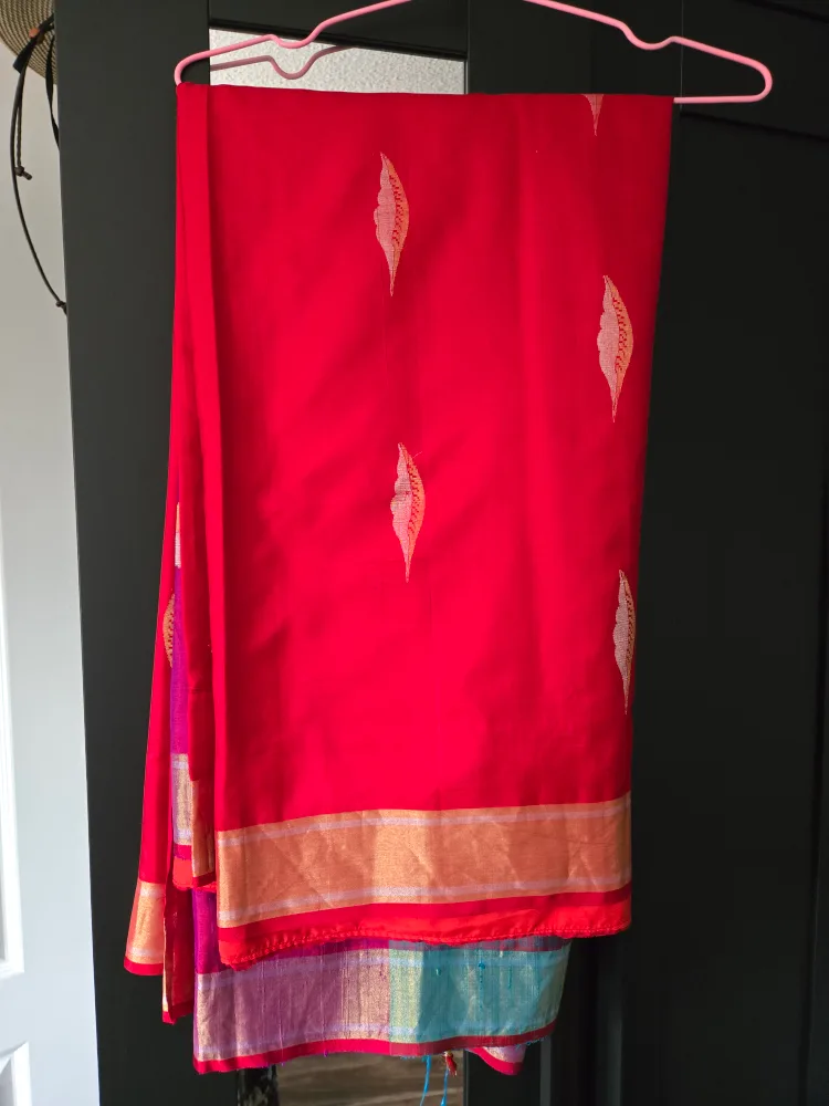 Red & Purple Saree thumbnail