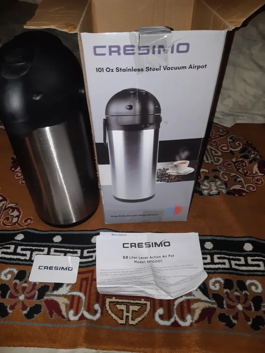 Cresimo 101 Oz Stainless Steel Vacuum Airpot thumbnail