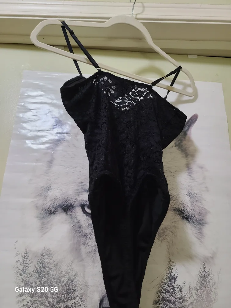 Reflexion Black Lace Bodysuit image indicator(2)