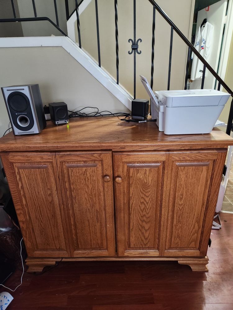 Wooden Desk with Storage