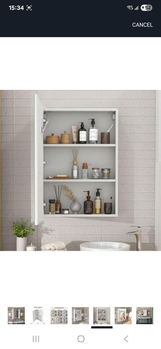A brand new LED Touch Sensor Bathroom Mirror Cabinet - photo 3