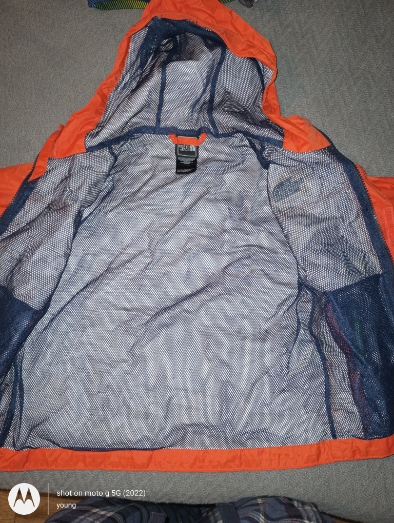 The North Face Orange Rain Jacket - Size Small - photo 2